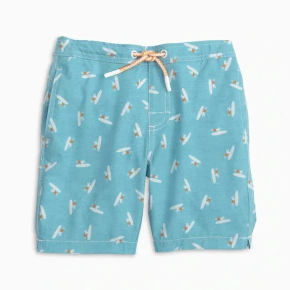 NWT Johnnie-O Men's Half Elastic 7 Surf Short Swim Trunks Arno Breaker S